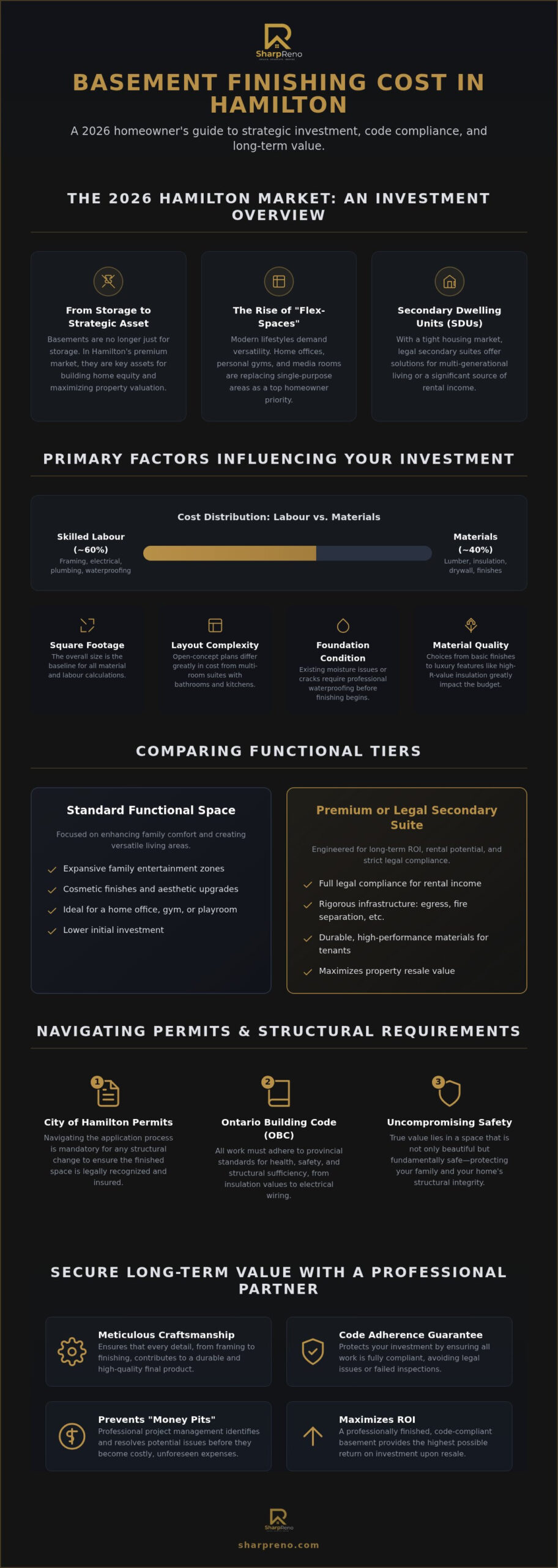 Basement Finishing Cost in Hamilton: The 2026 Homeowner’s Investment Guide